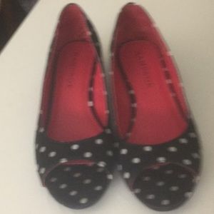 RAMPAGE SHOES, OPEN TOE, 6.5